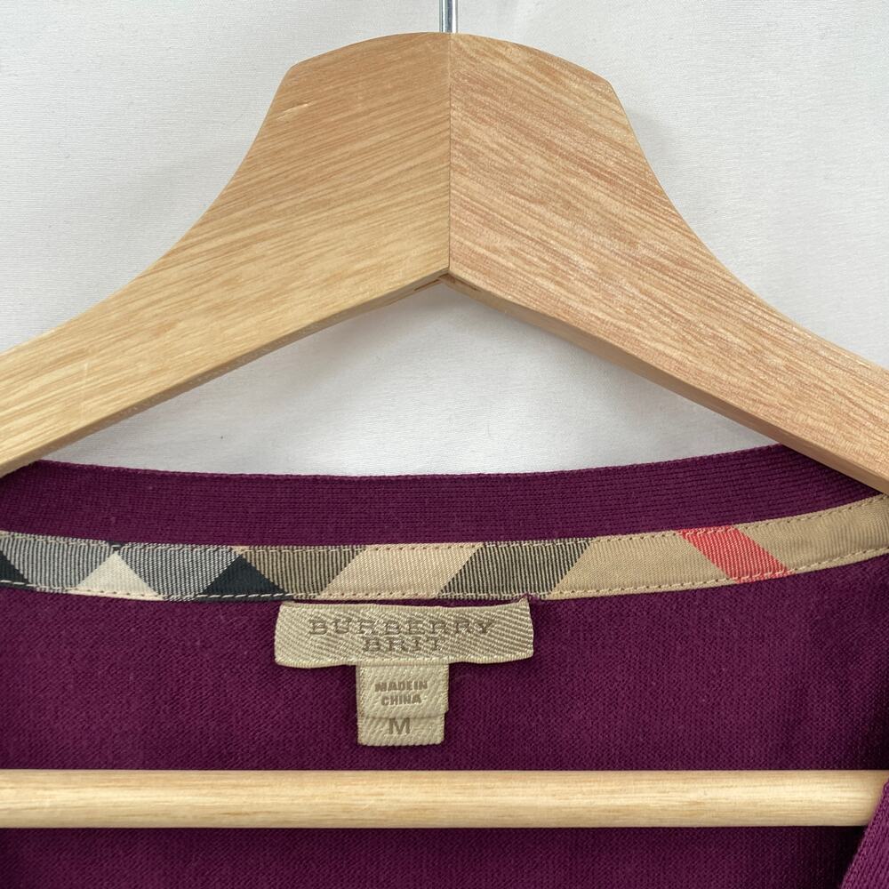 Burberry Brit M Magenta 3/4 sleeve cardigan sweater - Picture 3 of 6